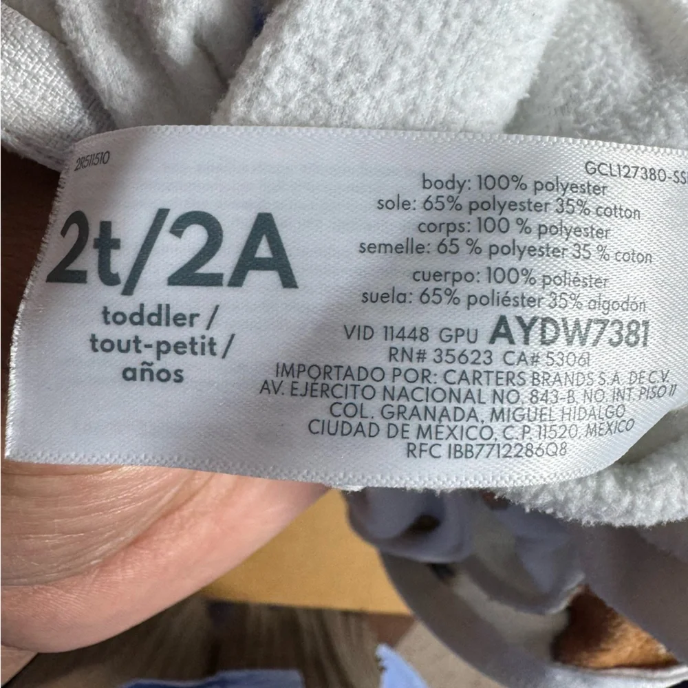 Carters Pajamas Toddler Footed Fleece Sleepers 2 Count